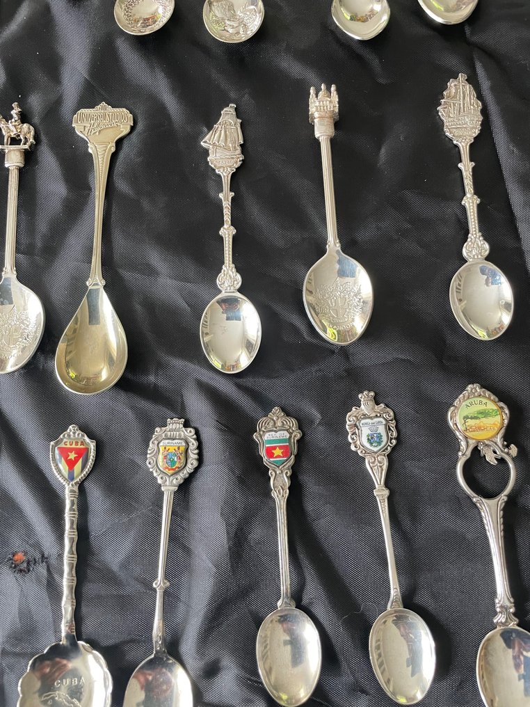 勺子 (70) - 70x 银和镀银茶匙 - 银, 镀银 - 各种收藏 #2.1