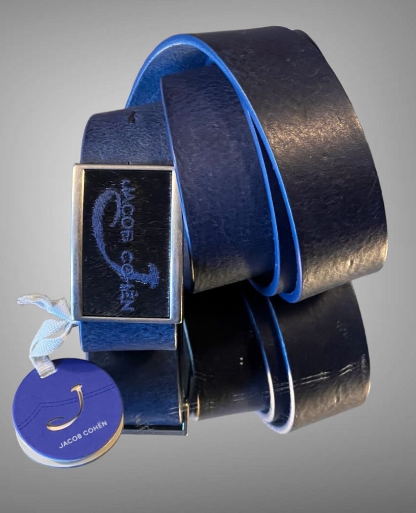 Jacob Cohen - Jacob Cohen  leather exclusive belt new Size 31:/32 - Cintura #1.2