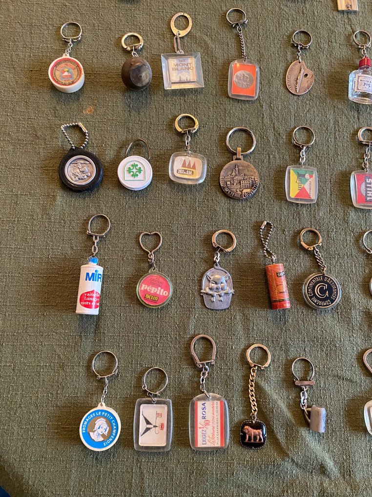 Branded merchandise collection - 72x Advertising Key Rings - Publicitaire , Alimentation, Autos #1.2