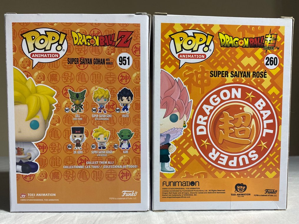 Funko Pop!  - 洋娃娃 #260 Super Saiyan Rosé #951 Super Saiyan Gohan with Noodles #2.2