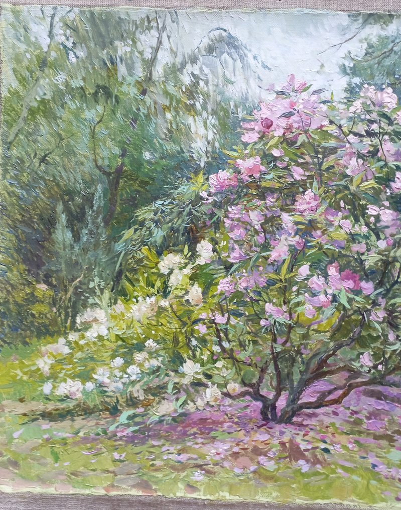 Dmitry Kostylew (1976-) - Rhododendrons au Jardin Botanique #3.1