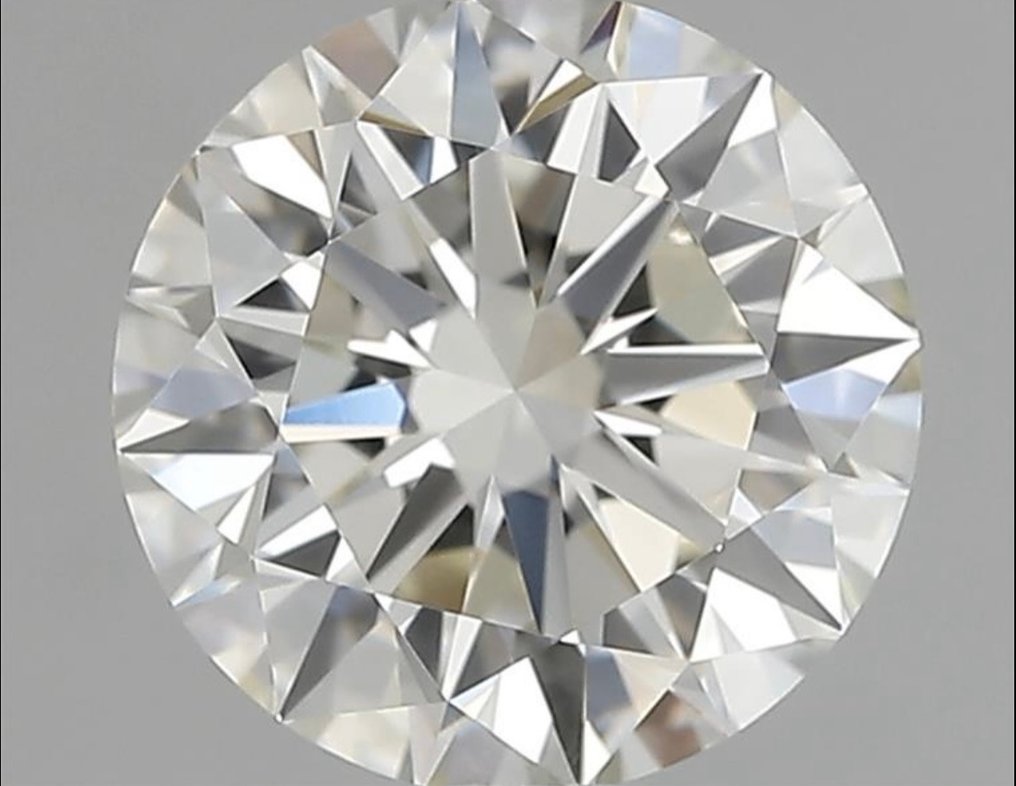 1 pcs Diamante  (Naturale)  - 1.52 ct - Rotondo - L - VVS2 - HRD Antwerp - Es ex es #1.1