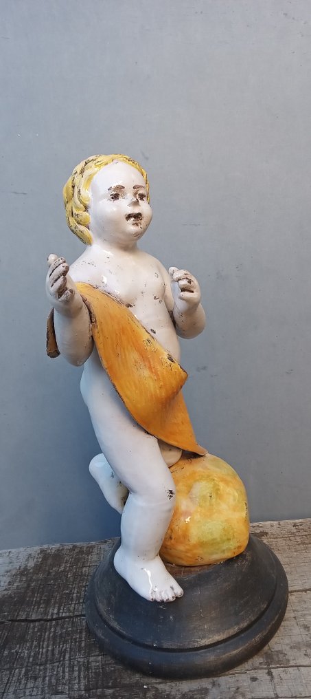 雕塑, Putto - 29 cm - 陶瓷 #1.1