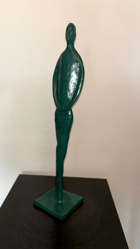 Abdoulaye Derme - Szobor, Filiforme - 44 cm - 44 cm - Hidegen festett bronz #1.2