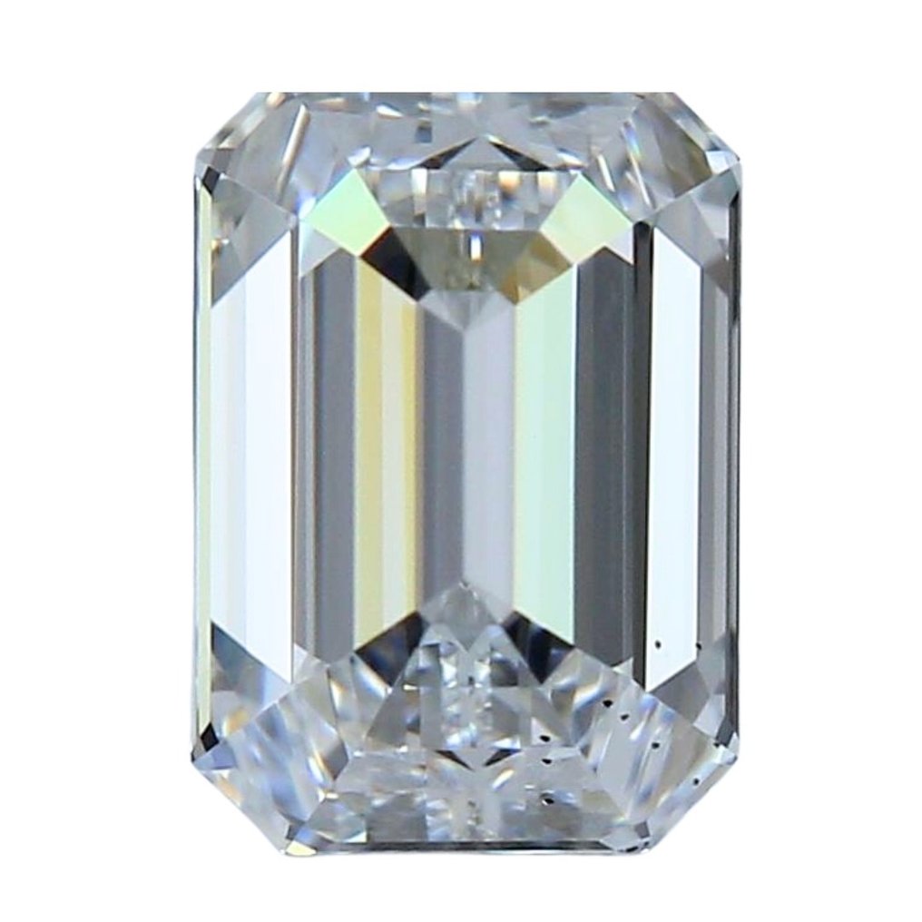 1 pcs Diamante  (Natural)  - 0.91 ct - Esmeralda - D (incoloro) - VS2 - Gemological Institute of America (GIA) - Esmeralda talla ideal #3.2