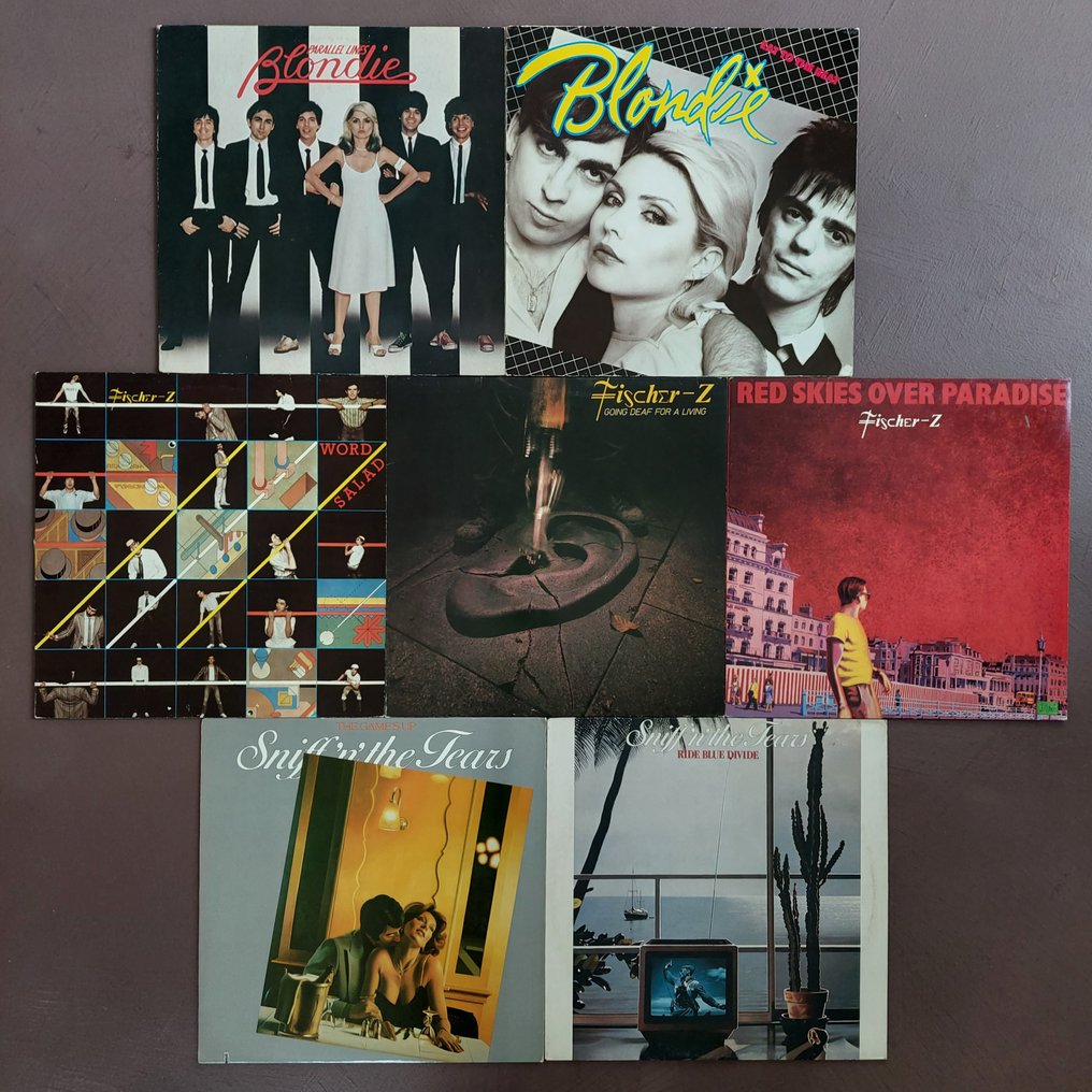 Blondie, Fischer-Z & Sniff 'n' The Tears - 7 original albums - LP albums (meerdere items) - 1978 #1.1