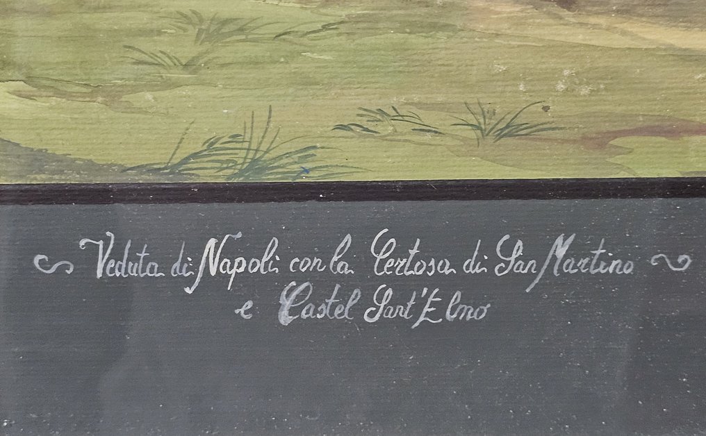 Scuola italiana (XIX-XX) - Veduta della collina del Vomero a Napoli #2.1