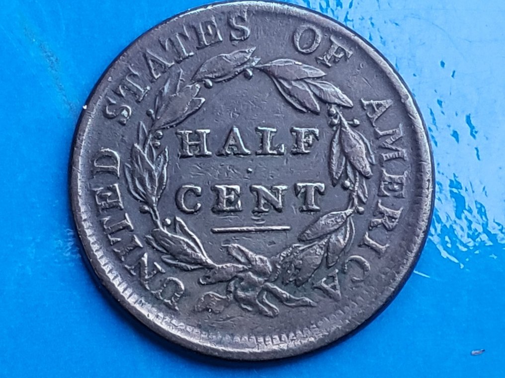 Estados Unidos. A Pair (2x) of American Classic Head Half Cents, 1809 & 1832 ANACS Graded #3.2