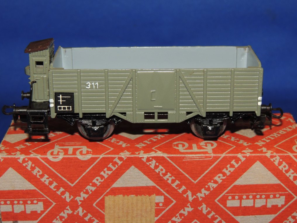 Märklin H0 - 315 g.7 - 模型貨運火車 (1) - 附煞車駕駛室的開放式貨車 #2.1