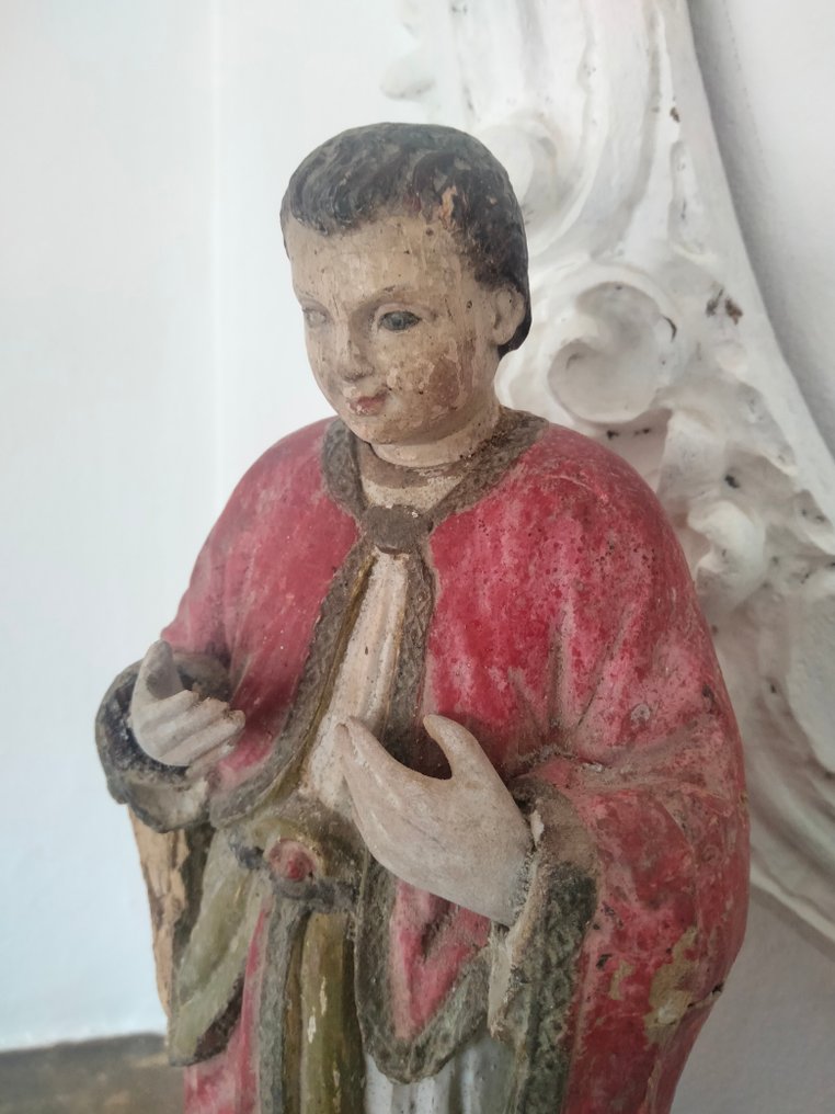  Retablo (4) - Madera, Policromia, Santos - S.XVIII-XIX - Antiguo retablo (S.XVIII)  #3.2