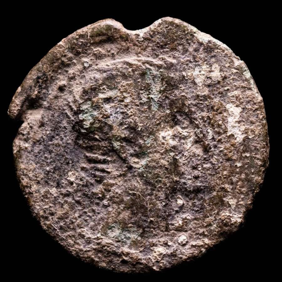 Hispania, Pax Julia, Rooman valtakunta (maakunta). Augustus (27 eaa.–14 aaj.). As Minted Civitas Pacensis or Pax Ivlia mint (Beja, Portugal). Very rare!!!!  (Ei pohjahintaa) #1.1