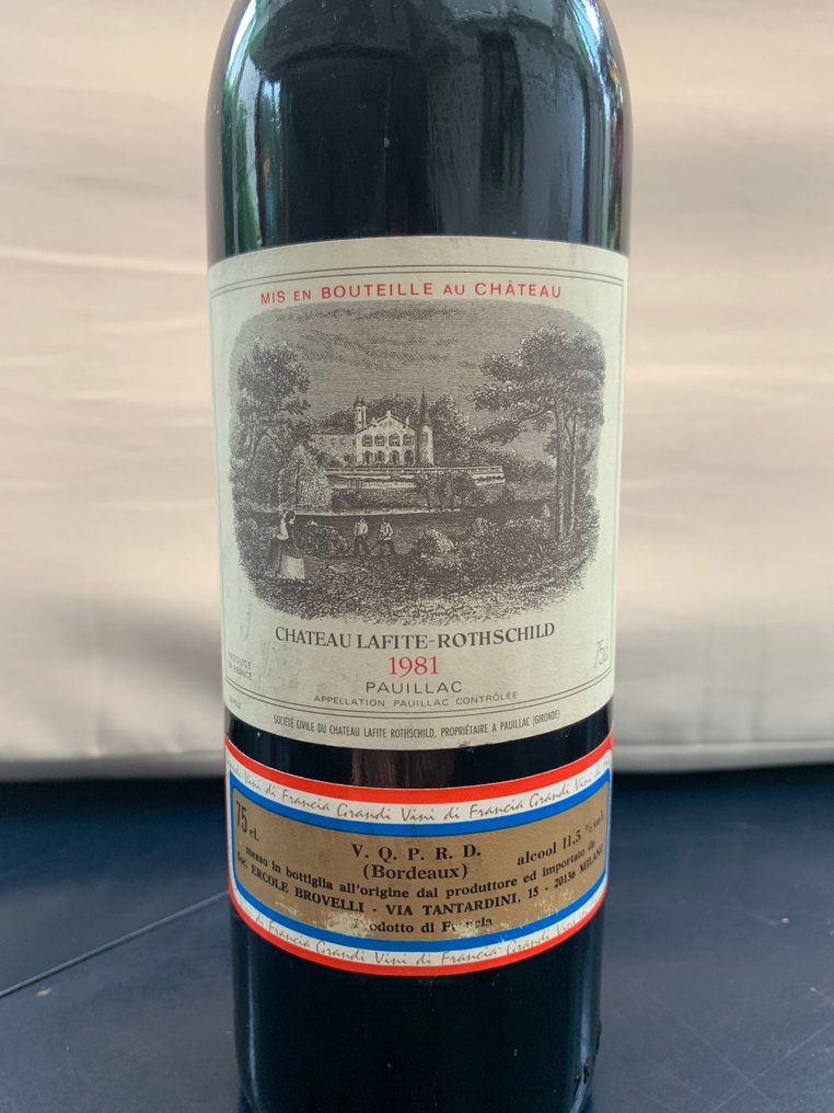 1981 Chateau Lafite Rothschild - 波雅克 1er Grand Cru Classé - 1 Bottle (0.75L) #2.1