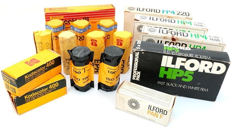 Ilford, Kodak 37 pellicole 120 film Mai aperte ma scadute | Unused film #1.1