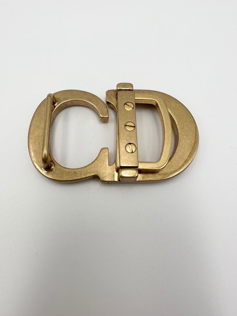 Christian Dior - fibbia cintura CD saddle oro anticato - NO RESERVE PRICE - Set di accessori moda #3.2