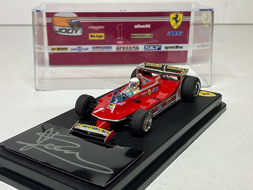 Ferrari - Monacos Grand Prix - Jody Scheckter - 1980 - Modelbil i skala 1/43  #1.1