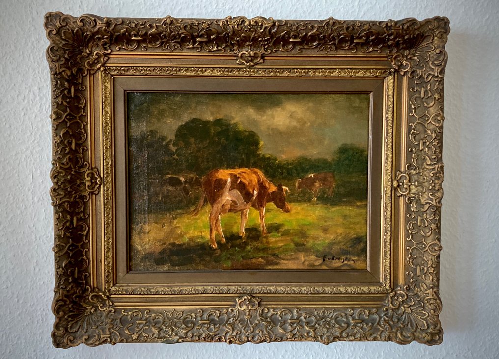 Fedor van Kregten (1871-1937) - Grazing cows #2.1