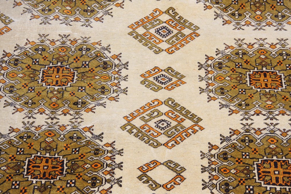 堅固的阿富汗手工羊毛金光雪松 - 小地毯 - 295 cm - 203 cm #2.1