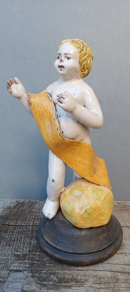 Skulptur, Putto - 29 cm - Keramik #2.1