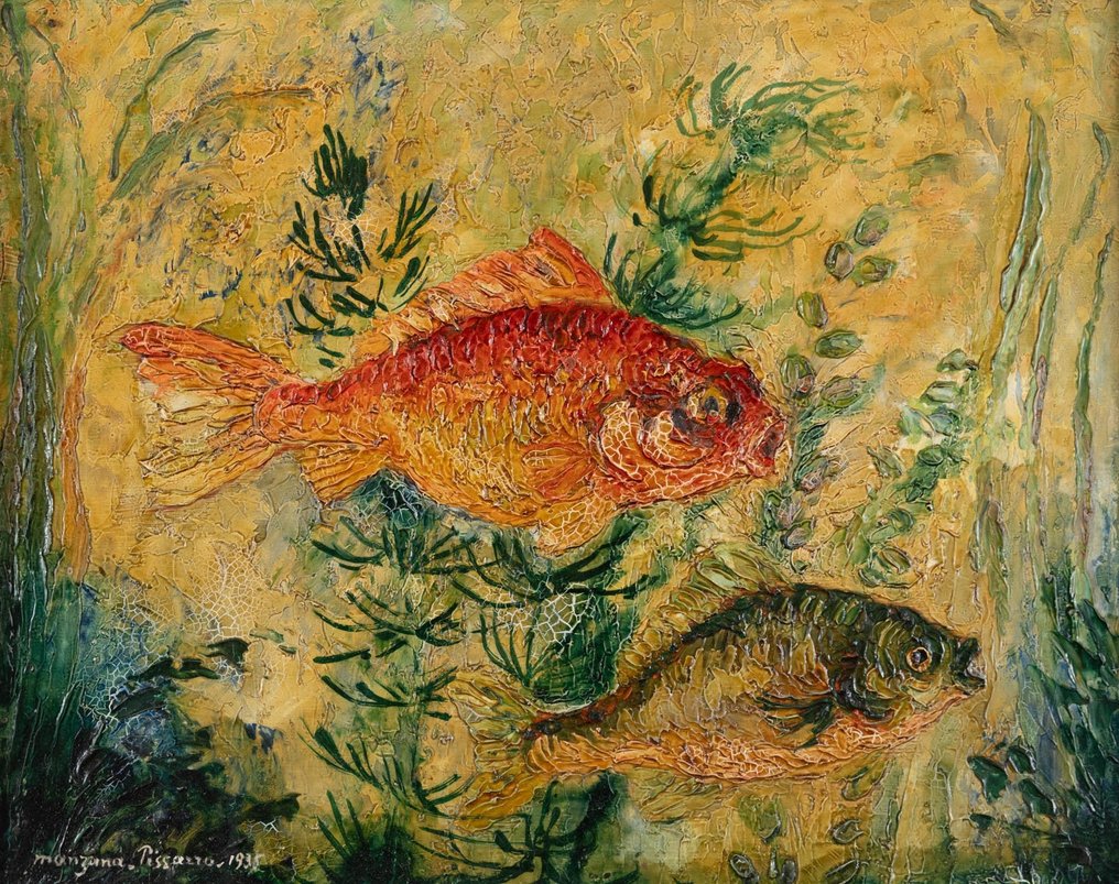 Georges Manzana Pissarro (1871-1961) - Les poissons #1.1