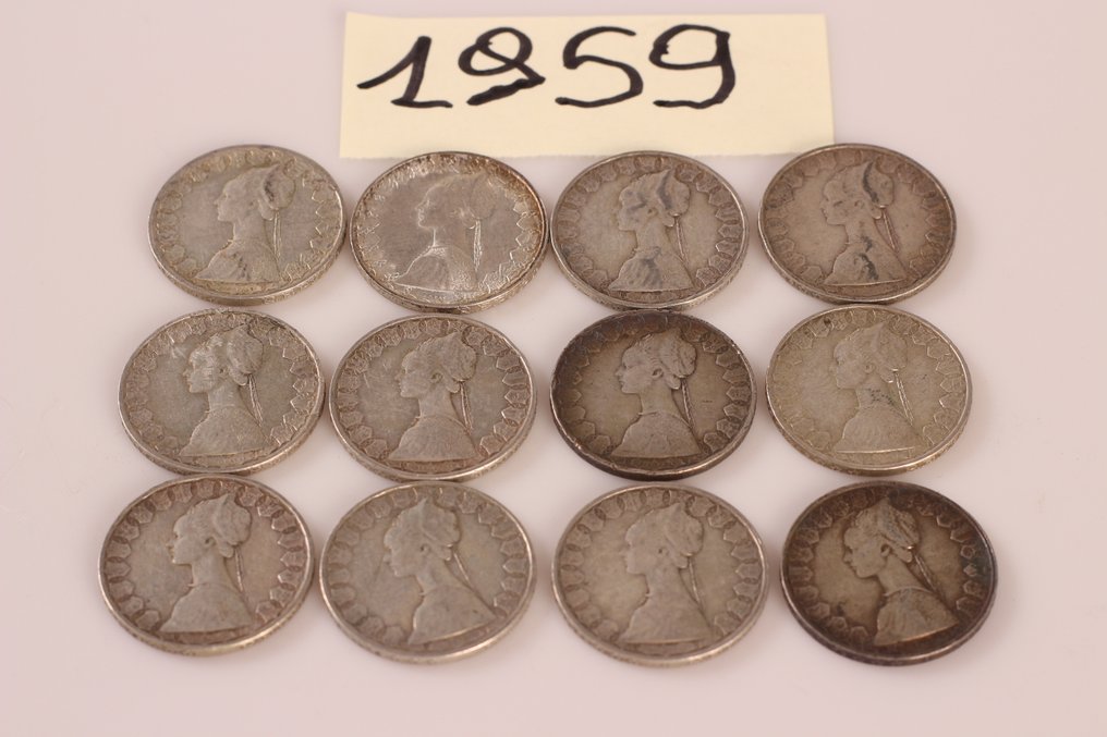 義大利. Republic. 500 Lire argento (85 monete) #3.1