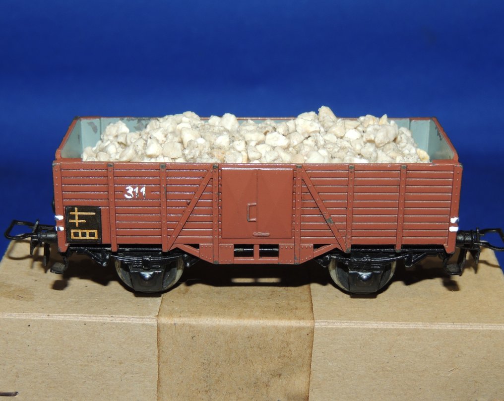 Märklin H0 - 311 S b.1 - Model wagonu towarowego (1) - Wysoki wagon boczny z ładunkiem żwiru kamiennego #2.1