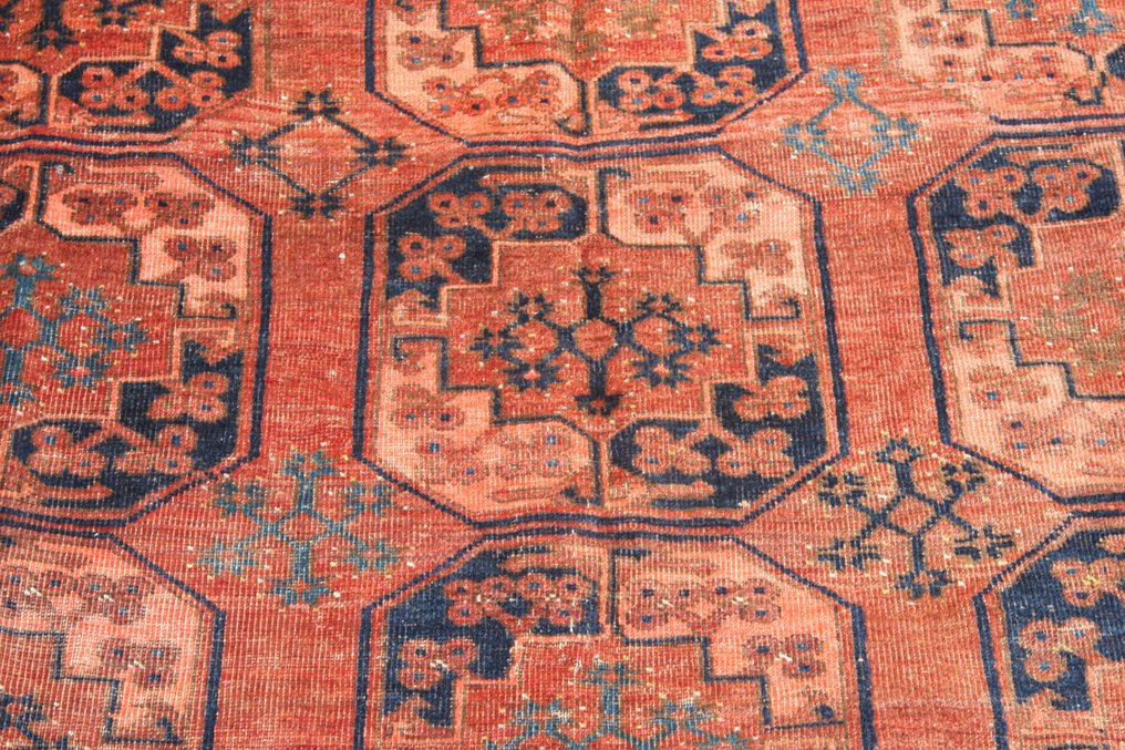 Afghan Ersari handmade wool rug circa 1900 in light copper and brown - Rug - 300 cm - 195 cm #1.2