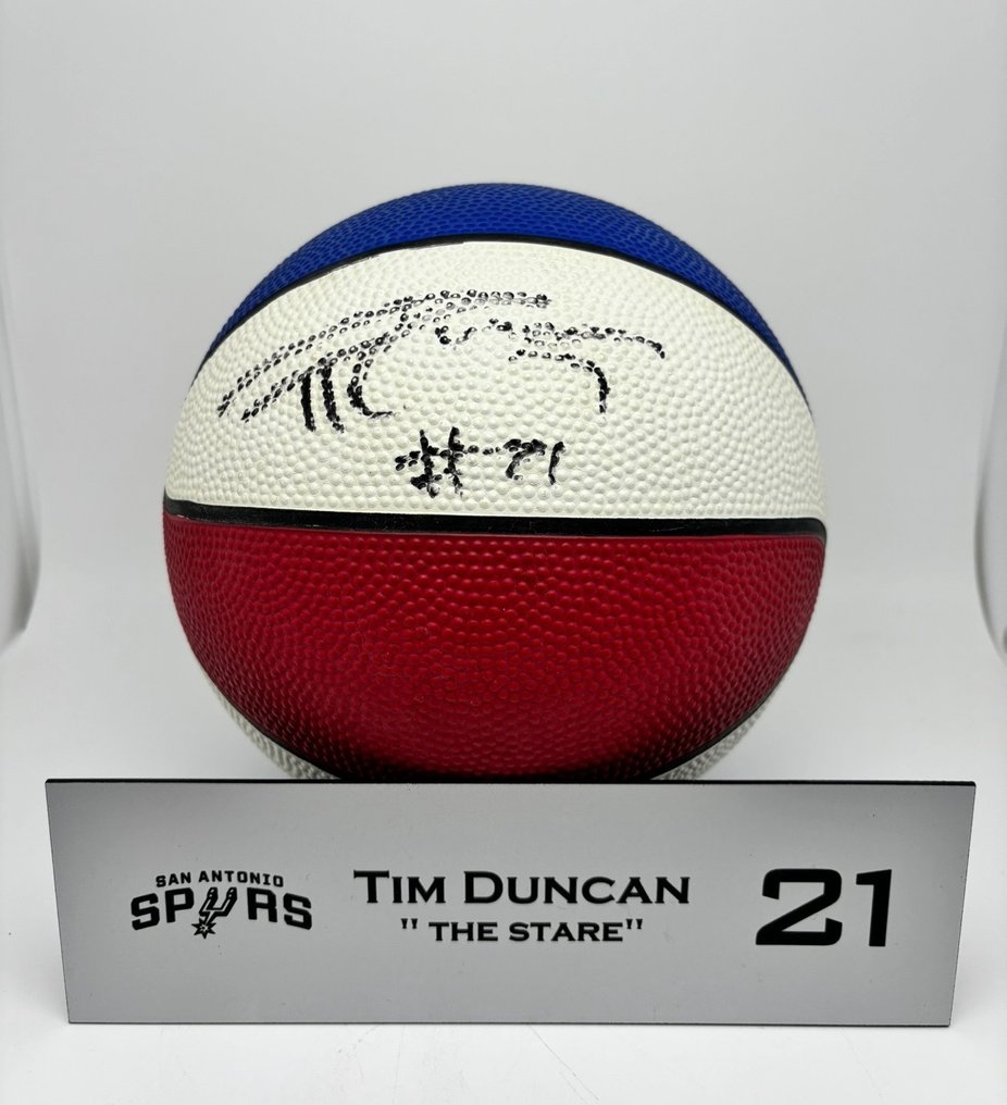San Antonio Spurs - Tim Duncan - NBA Basketbal - Μπάλα μπάσκετ #1.1