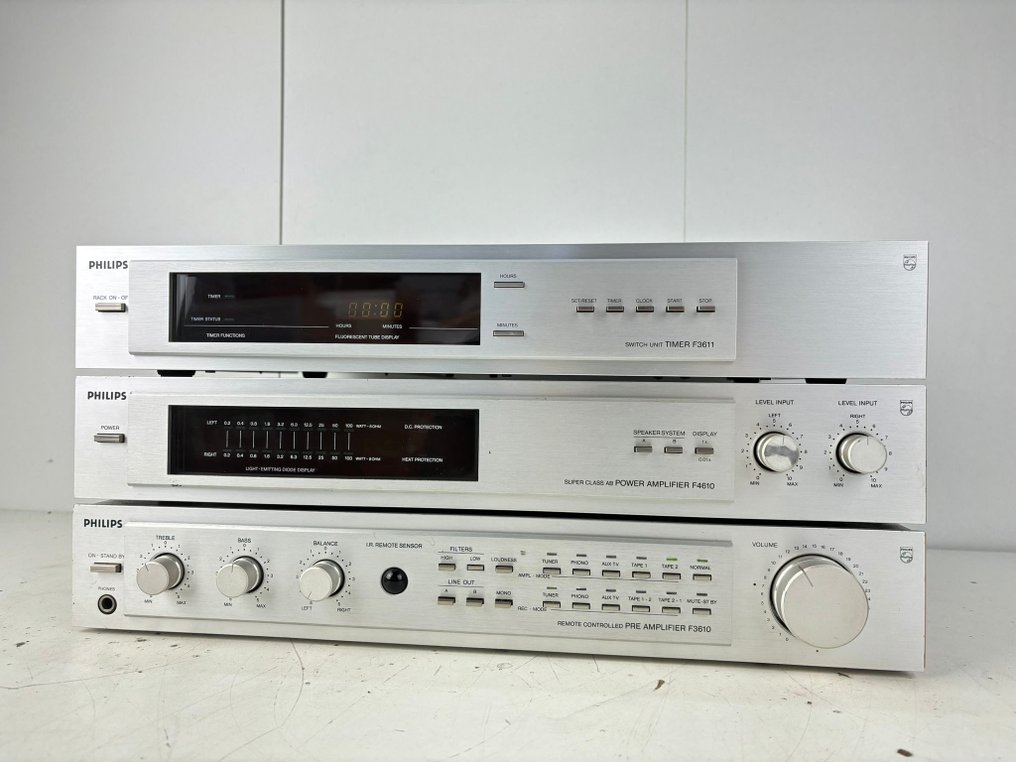 Philips - Preamplificatore F-3610, Amplificatore di potenza F-4610, Temporizzatore F-3611 - Set stereo #2.2