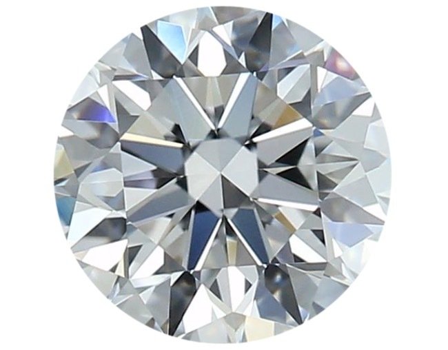 1 pcs Diamant  (Natur)  - 0.90 ct - Rund - F - VVS1 - Gemological Institute of America (GIA) - Fremragende snit #1.1
