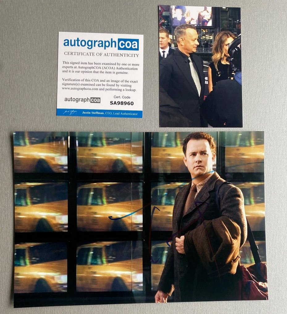 The Terminal - Signed by Tom Hanks - Big Photo ( 20 x 30 cm), signed in person with Autograph COA #1.1