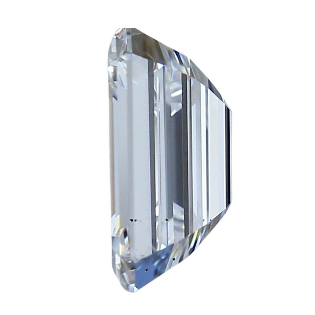 1 pcs Diamante  (Natural)  - 0.91 ct - Esmeralda - D (incoloro) - VS2 - Gemological Institute of America (GIA) - Esmeralda talla ideal #3.1