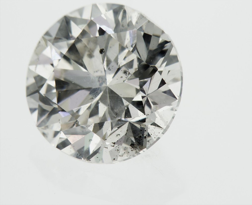 1 pcs Diamond  (Natural)  - 3.01 ct - Round - I - SI2 - Gemewizard Gemological Laboratory (GWLab) #2.1