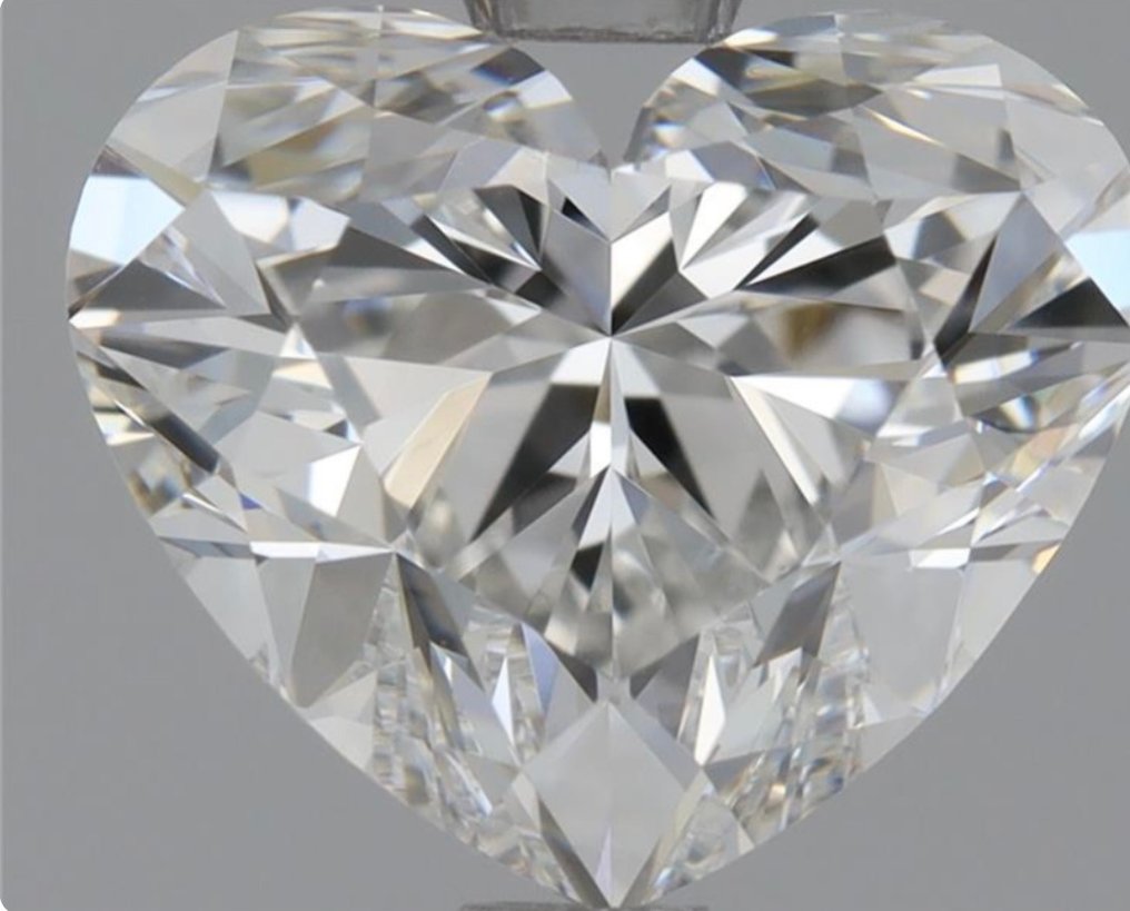 1 pcs Diamant  (Natuurlijk)  - 1.53 ct - Hart - G - VVS2 - Gemological Institute of America (GIA) #1.1