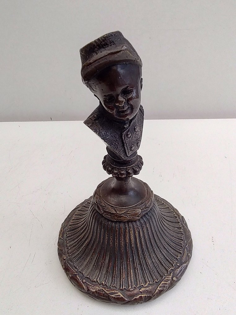Miniature figur - Beeldje Kind Soldaat - Bronze #1.2