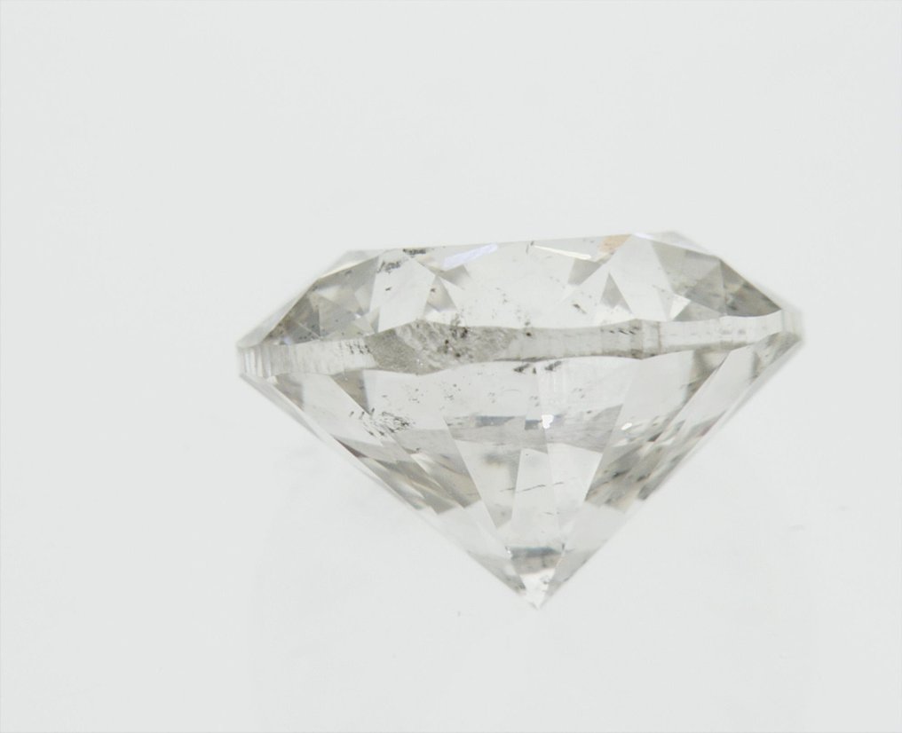1 pcs 鑽石  (天然)  - 3.01 ct - 圓形 - I(極微黃、正面看為白色) - SI2 - Gemewizard Gemological Laboratory (GWLab) #3.2