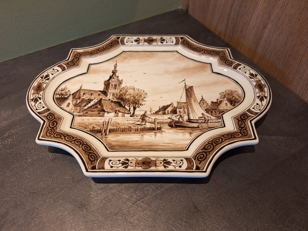 De Porceleyne Fles, Delft - H. Sanders - 小牌 - 陶器 #1.1