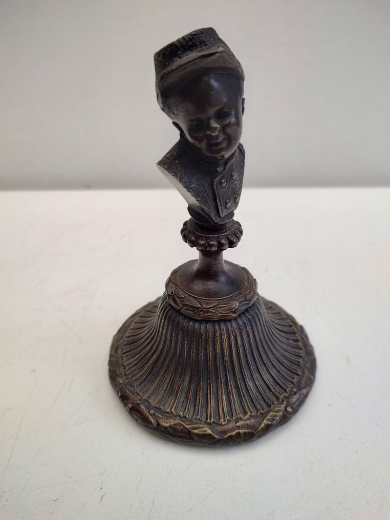 Miniature figur - Beeldje Kind Soldaat - Bronze #1.1