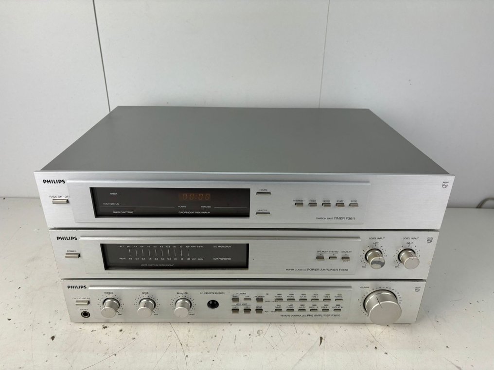 Philips - Preamplificatore F-3610, Amplificatore di potenza F-4610, Temporizzatore F-3611 - Set stereo #3.1