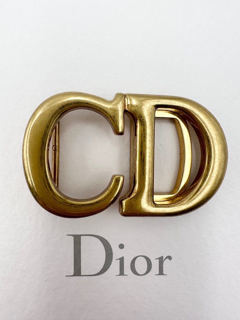 Christian Dior - fibbia cintura CD saddle oro anticato - NO RESERVE PRICE - Set di accessori moda #1.0
