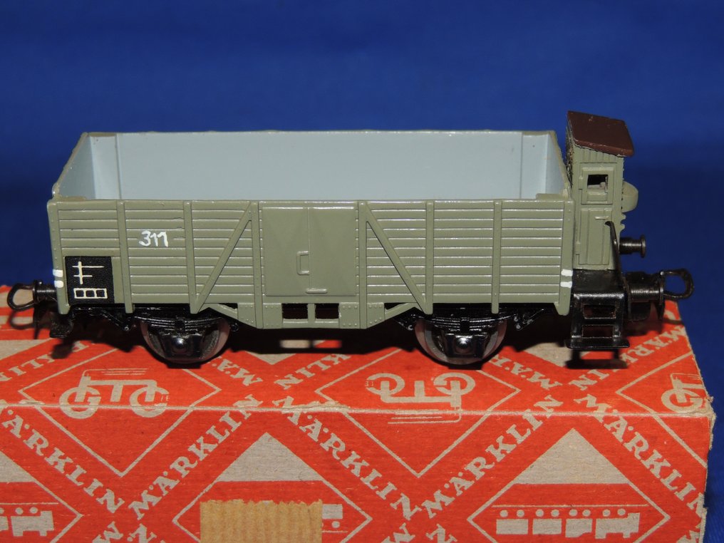 Märklin H0 - 315 g.7 - 模型貨運火車 (1) - 附煞車駕駛室的開放式貨車 #3.1