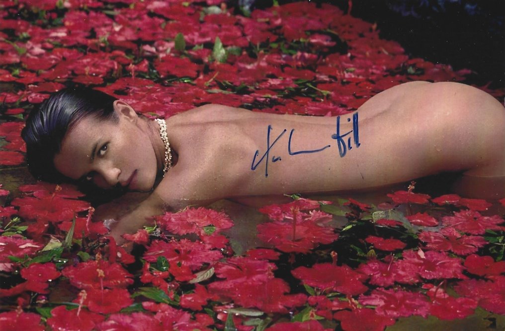 signed; Katarina Witt - Playboy (Germany) 12/2001 & photo (signed) Katarina Witt (nude) - 2001 #1.1