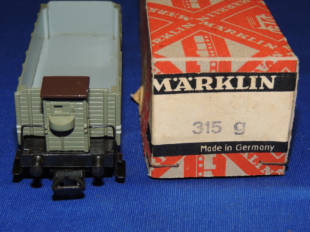 Märklin H0 - 315 g.7 - Modelltog godsvogn (1) - Åpen godsvogn med bremsemannskabin #3.2