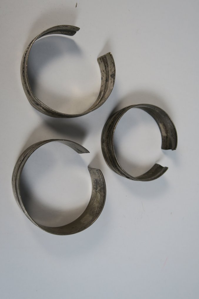 Three bracelets - Zilver - Libië - late 19th - early 20th century #1.2