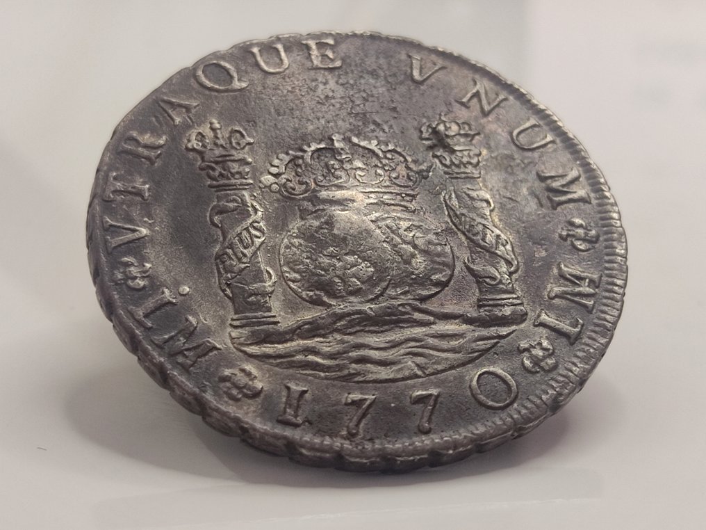 Spanien. Carlos III (1759-1788). 8 Reales 1770 Lima JM #1.1