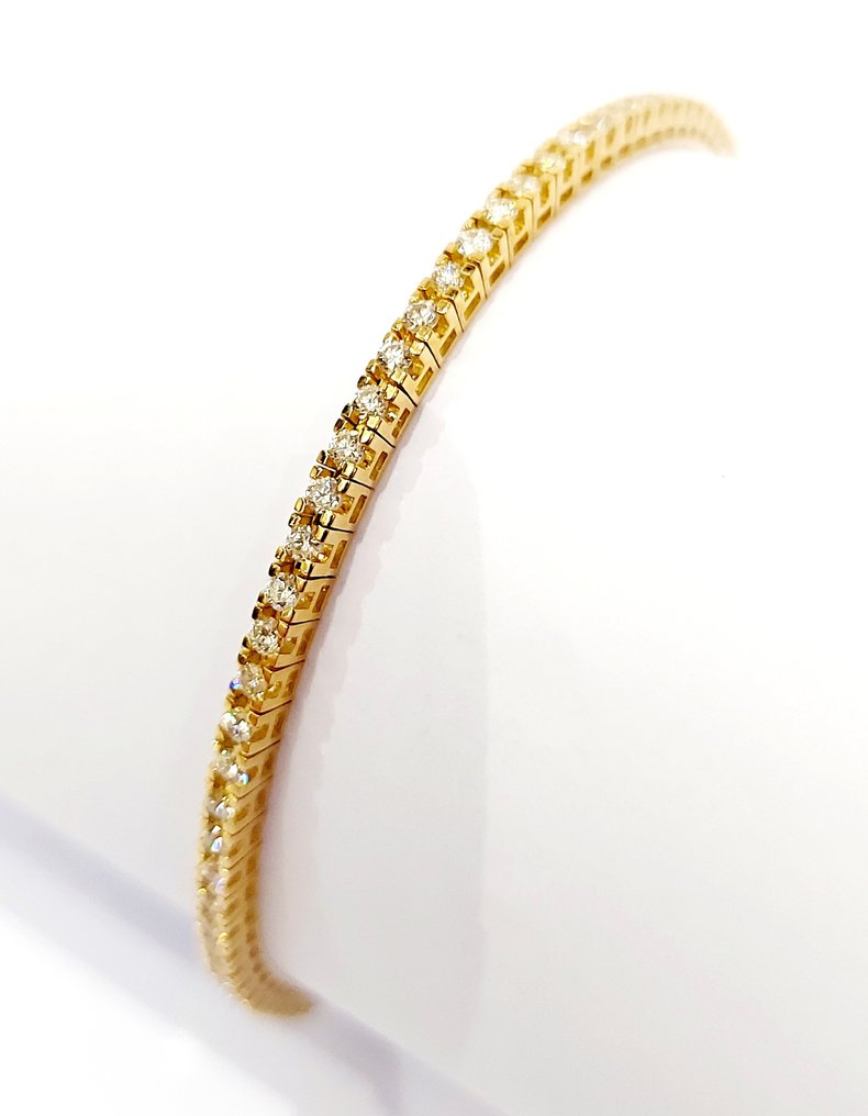 Armband - 18 karaat Geel goud -  2.44ct. tw. Diamant  (Natuurlijk) #1.1