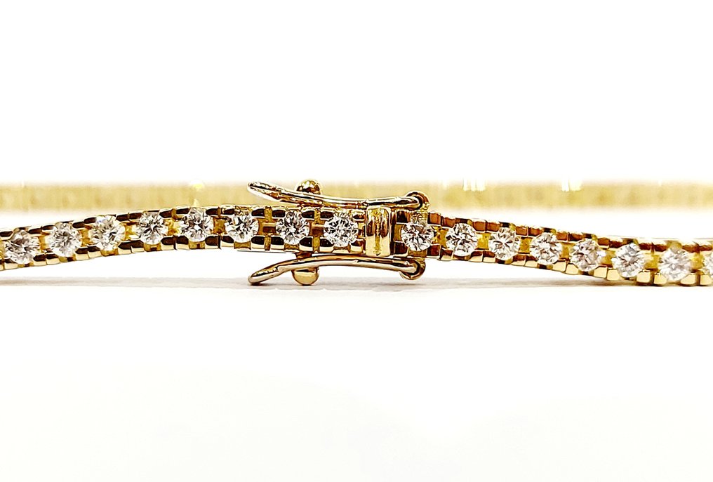 Armband - 18 karaat Geel goud -  2.44ct. tw. Diamant  (Natuurlijk) #3.2