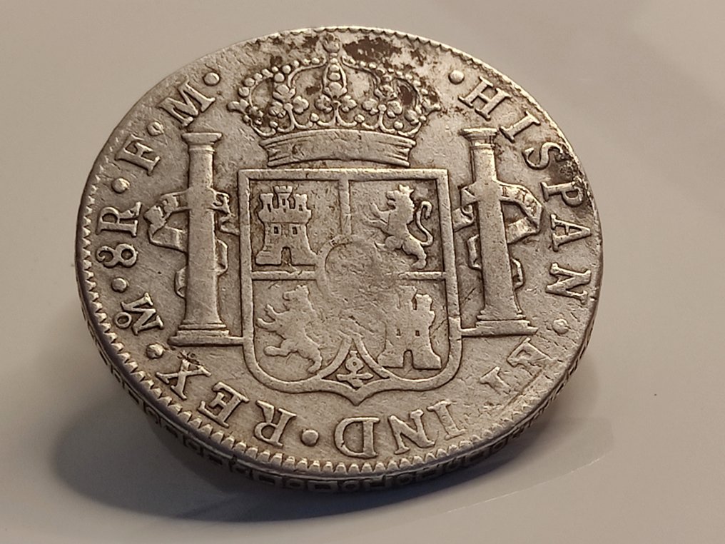 Spanien. Carlos IV (1788-1808). 8 Reales 1790 Mexico FM. Busto Carlos III #2.2
