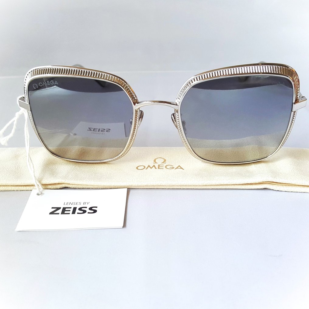 Other brand - Omega Ω - Special Metal Aviator - Silver - ZEISS Lenses - New - Occhiali da sole #1.1