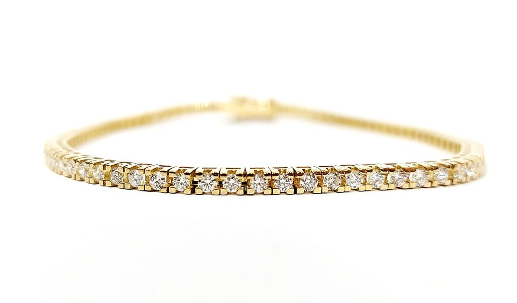 Armband - 18 karaat Geel goud -  2.44ct. tw. Diamant  (Natuurlijk) #2.1