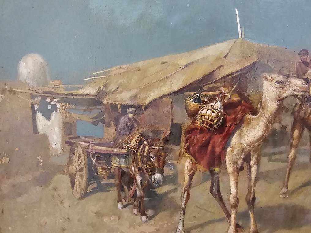 Tito Pellicciotti (1871 - 1950) - Carovana nel deserto #2.2